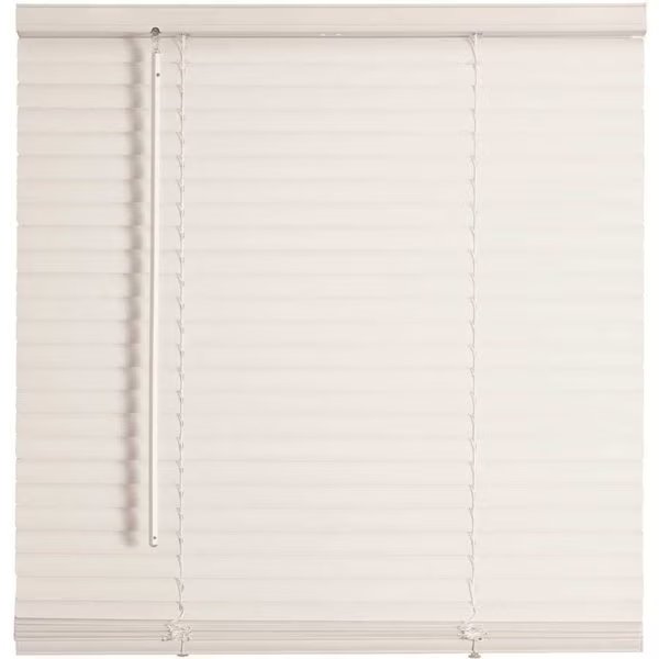 TruTouch White Cordless Light Filtering Vinyl Mini Blinds with 1 in. Slats 69 in. W x 64 in. L, Champion, Mfr#: 527393